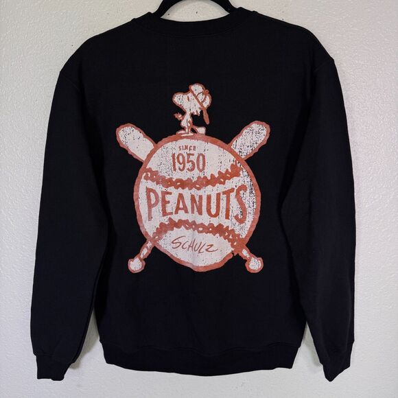 Desert Dreamer Peanuts Sweatshirt Womens Small Snoopy Baseball Graphic Sweater - Picture 2 of 9
